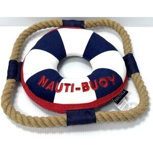 Nautica Nauti Buoy Dog Toy Rope Lifesaver Nautical Tug Fetch Pet Toy Play NEW
